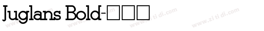 Juglans Bold字体转换